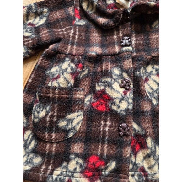 Pogo Club of NY Teddy Bear Fleece Button Jacket 3T - Picture 3 of 5